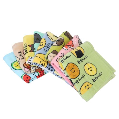 おえかきさん フェイスタオル TOWEL ロングタオル ぱぐさん おもしろタオル グッズ メール便可