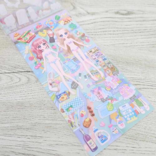 きせかえシール めちゃハピショッピングきせかえシール スーパーマーケット DECOシール グッズ メール便可