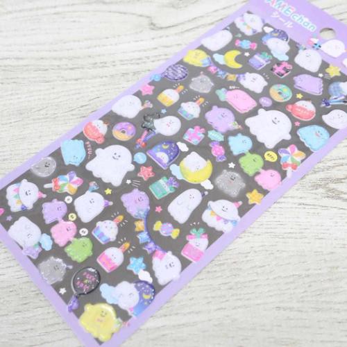 シールシート ラメあめちゃんシール おばけ かわいい グッズ