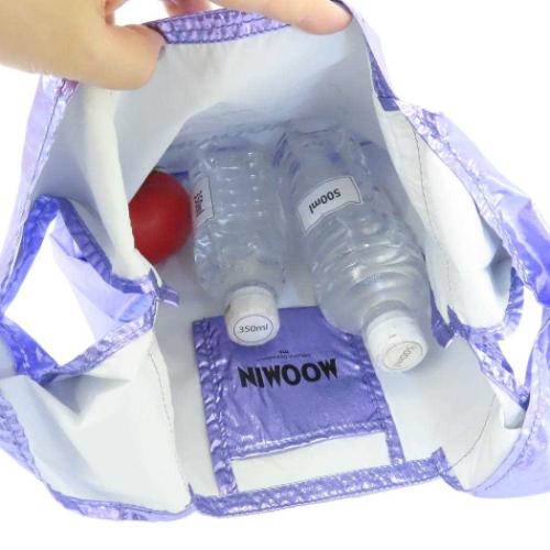 ムーミン ショッピングバッグ シャイニーエコバッグ ムーミン＆スナフキン 北欧 キャラクター グッズ メール便可