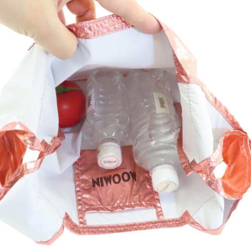 ムーミン ショッピングバッグ シャイニーエコバッグ リトルミイ 北欧 キャラクター グッズ メール便可