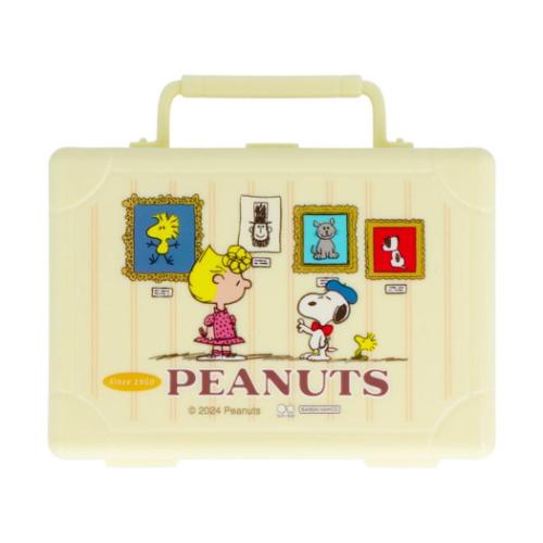 スヌーピー メモ帳 ミニトランクケース入メモ Bon Voyage！ アイボリー ピーナッツ キャラクター グッズ メール便可