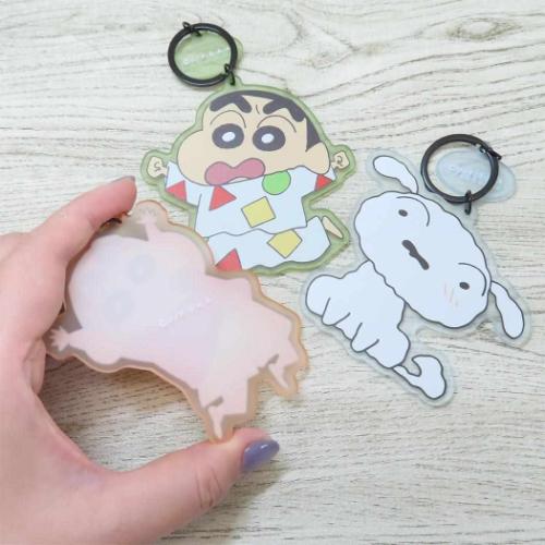 クレヨンしんちゃん キーリング アクリル染色キーホルダー OR アニメキャラクター グッズ メール便可