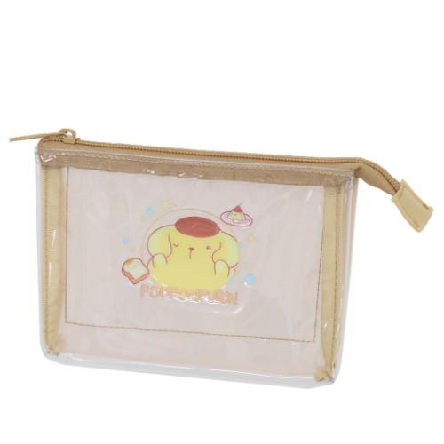 ポムポムプリン コスメポーチ ３Ｐクリアメッシュポーチ 甘えんぼナミダ サンリオ キャラクター グッズ メール便可