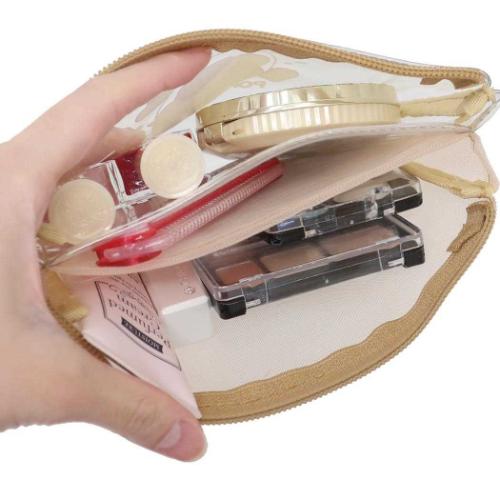 ポムポムプリン コスメポーチ ３Ｐクリアメッシュポーチ 甘えんぼナミダ サンリオ キャラクター グッズ メール便可