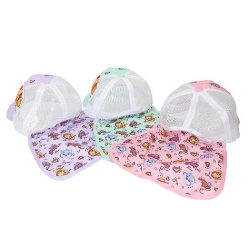 パウパトロール 帽子 女児 日除けタレ付きメッシュキャップ キャラクター グッズ