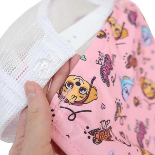 パウパトロール 帽子 女児 日除けタレ付きメッシュキャップ キャラクター グッズ