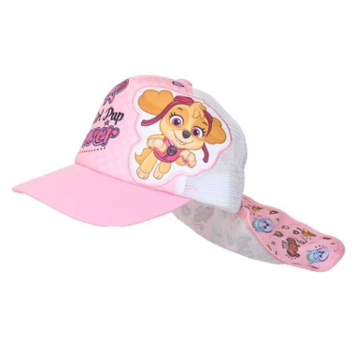 パウパトロール 帽子 女児 日除けタレ付きメッシュキャップ キャラクター グッズ