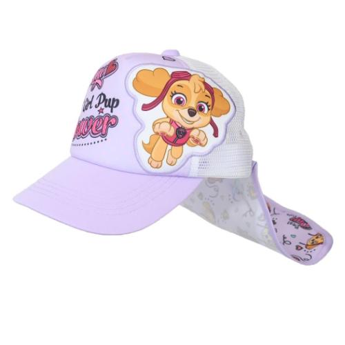 パウパトロール 帽子 女児 日除けタレ付きメッシュキャップ キャラクター グッズ