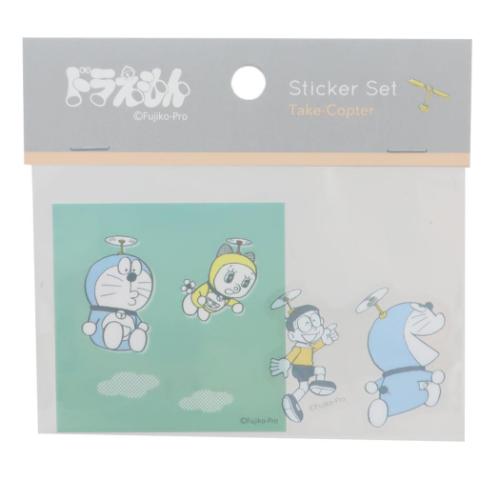 ドラえもん ダイカットシール ステッカーセット タケコプター 藤子F不二雄 アニメキャラクター グッズ メール便可