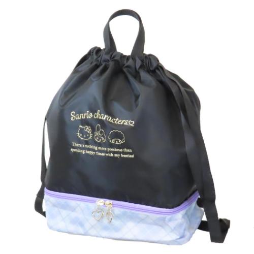 サンリオキャラクターズ プールバッグ 2層式ナップサック サンリオ キャラクター グッズ メール便可