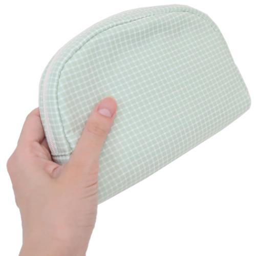 ミッフィー コスメポーチ ラウンドポーチ チェックシリーズ GR ディックブルーナ 絵本キャラクター グッズ