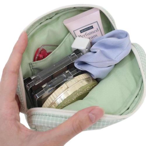 ミッフィー コスメポーチ ラウンドポーチ チェックシリーズ GR ディックブルーナ 絵本キャラクター グッズ