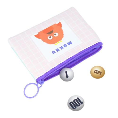 ガチャピン&ムック 平ポーチ ミニポーチ ムック キャラクター グッズ メール便可