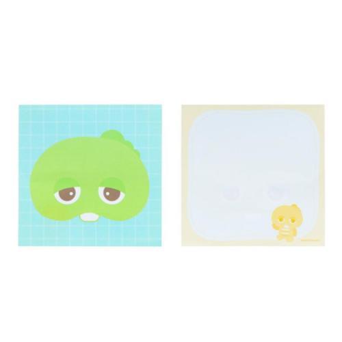 ガチャピン&ムック メモ帳 窓付スクエアメモ ガチャピン キャラクター グッズ メール便可