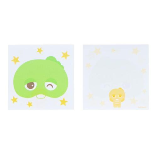 ガチャピン&ムック メモ帳 窓付スクエアメモ ガチャピン キャラクター グッズ メール便可