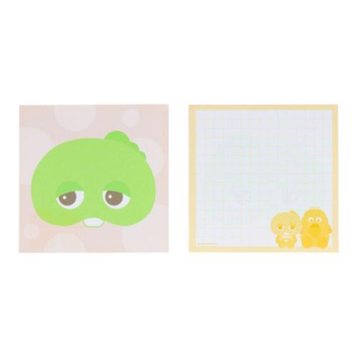 ガチャピン&ムック メモ帳 窓付スクエアメモ ガチャピン キャラクター グッズ メール便可