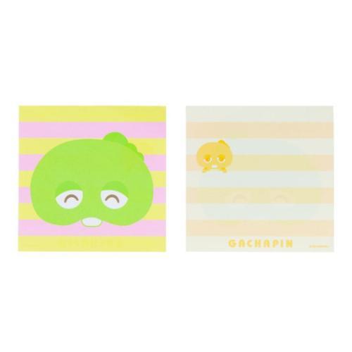 ガチャピン&ムック メモ帳 窓付スクエアメモ ガチャピン キャラクター グッズ メール便可