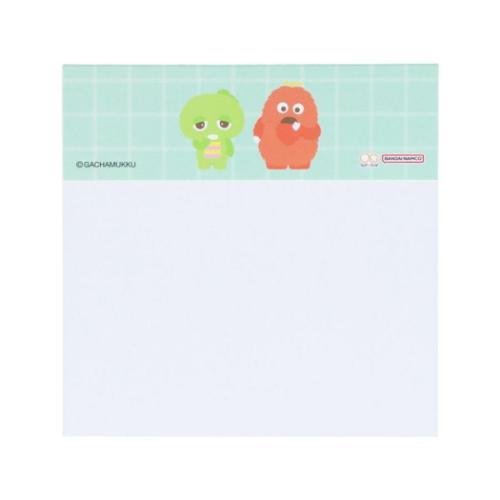 ガチャピン&ムック メモ帳 窓付スクエアメモ ムック キャラクター グッズ メール便可