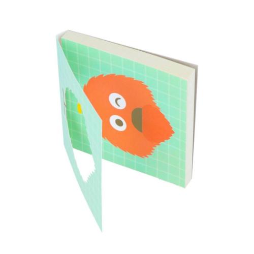 ガチャピン&ムック メモ帳 窓付スクエアメモ ムック キャラクター グッズ メール便可