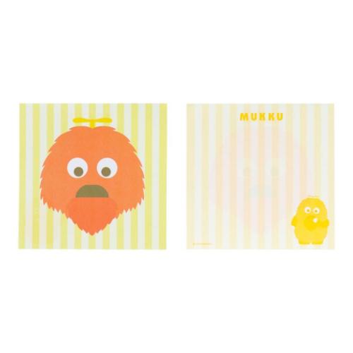 ガチャピン&ムック メモ帳 窓付スクエアメモ ムック キャラクター グッズ メール便可