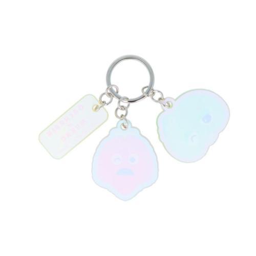 ガチャピン&ムック キーリング 3連アクリルキーホルダー B キャラクター グッズ メール便可