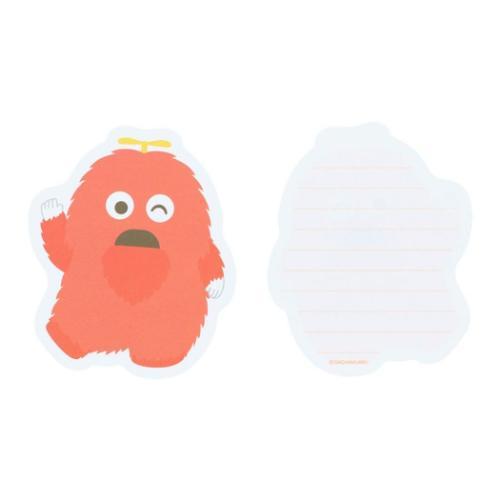 ガチャピン＆ムック 手紙セット ダイカットミニレター B キャラクター グッズ メール便可