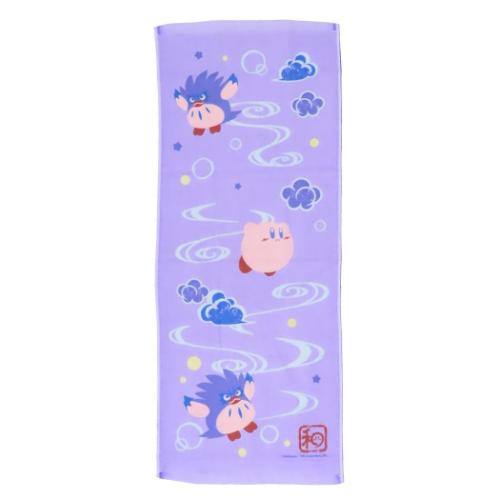 星のカービィ ロングタオル ガーゼフェイスタオル ふわふ和コレクション 流水文 クー キャラクター グッズ メール便可