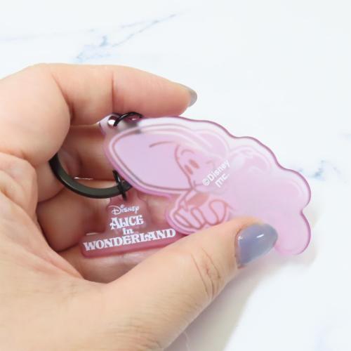 ふしぎの国のアリス キーリング マット染色キーホルダー ヤングオイスター ディズニー キャラクター グッズ メール便可