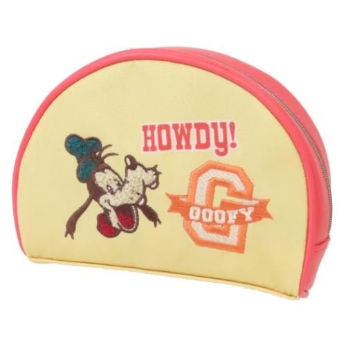 グーフィー コスメポーチ 半円型ポーチ スマイルライフ ディズニー キャラクター グッズ