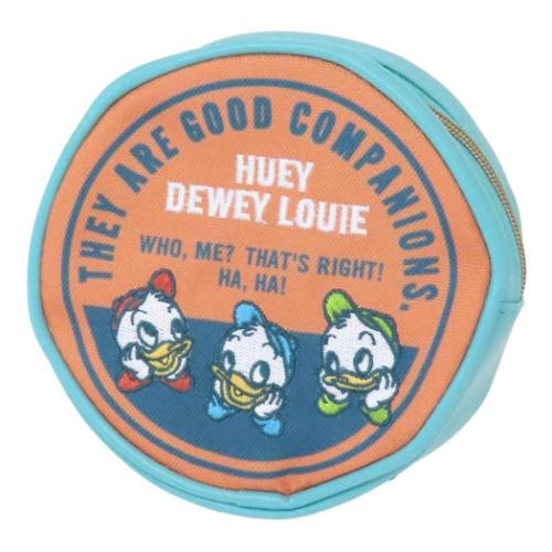 ヒューイデューイルーイ 丸ポーチ ポーチ ラウンドオレンジ ディズニー キャラクター グッズ