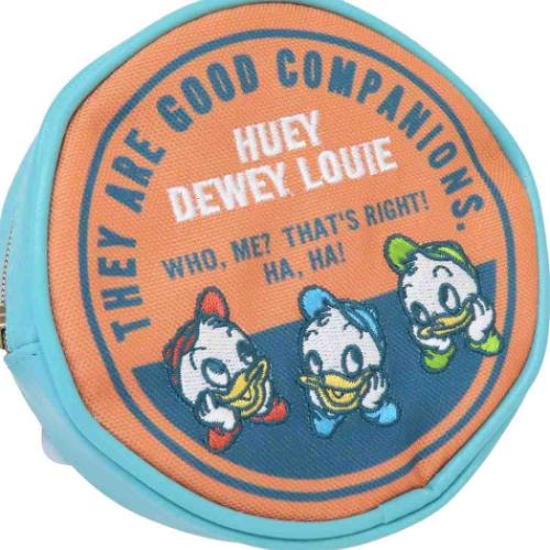 ヒューイデューイルーイ 丸ポーチ ポーチ ラウンドオレンジ ディズニー キャラクター グッズ