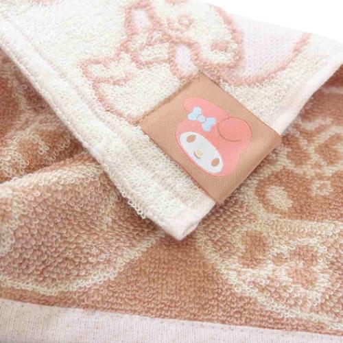 マイメロディ ミニタオル ジャガードハンカチタオル オーガニックコットン ナチュラルマイメロ サンリオ メール便可