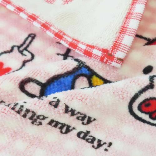 ハローキティ ミニタオル ハンカチタオル セブンティーズチェック サンリオ キャラクター グッズ メール便可