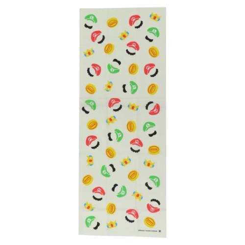 スーパーマリオ てぬぐい 手ぬぐい 手鞠シルエット キャラクター グッズ メール便可