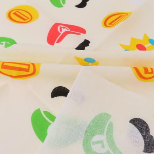 スーパーマリオ てぬぐい 手ぬぐい 手鞠シルエット キャラクター グッズ メール便可