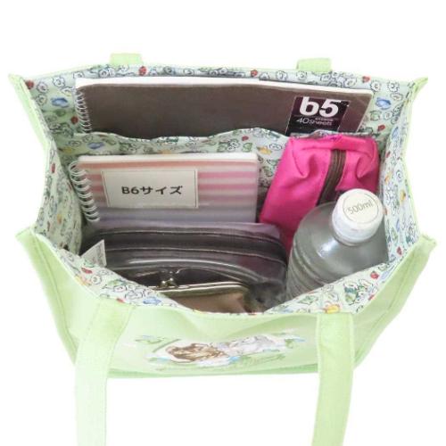 ピーターラビット ランチトート ミニバッグ シンプルフラワーグリーン 絵本キャラクター グッズ メール便可