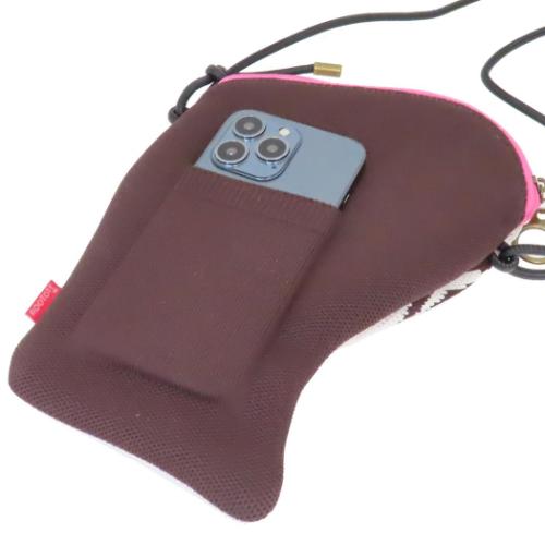 スヌーピー スマホポーチ IP.BRピローニット.Peanuts-9O ピロードールミニポーチ Ice cream ピーナッツ キャラクター グッズ メール便可