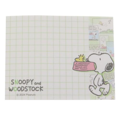 スヌーピー メモ帳 ミニメモ ミニミニメモ Comic green ピーナッツ キャラクター グッズ メール便可