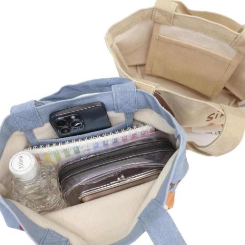 不二家のペコちゃん ランチバッグ ミニトート ペコとしばた キャラクター グッズ メール便可