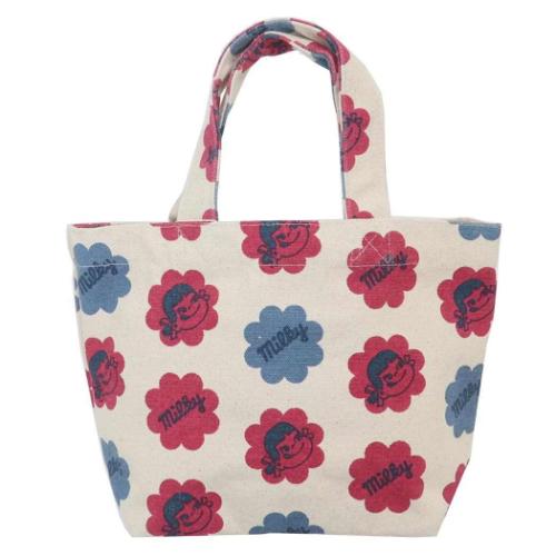 不二家のペコちゃん ランチバッグ ミニトート ミルキー キャラクター グッズ メール便可