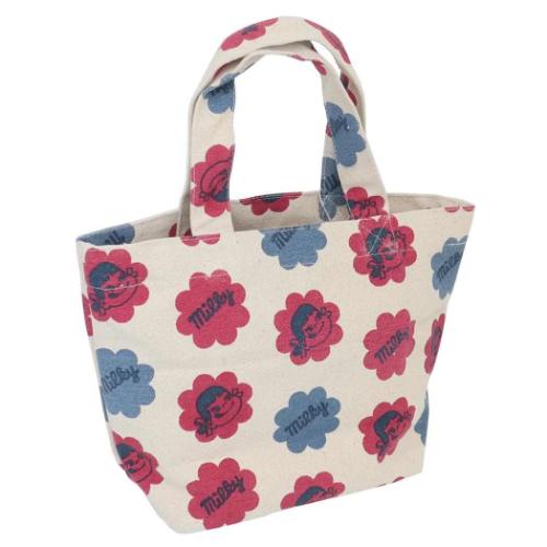 不二家のペコちゃん ランチバッグ ミニトート ミルキー キャラクター グッズ メール便可