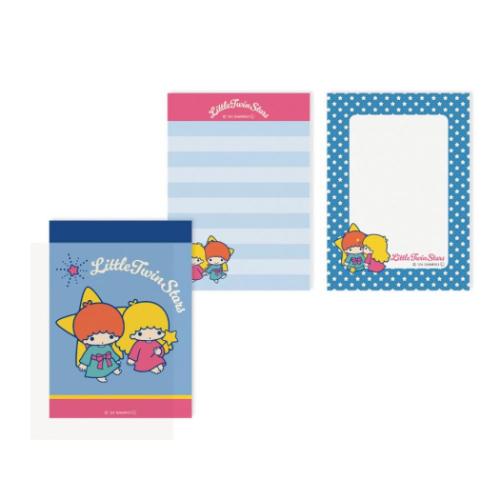リトルツインスターズ キキ＆ララ メモ帳 ミニメモパッド ヴィンテージレトロ サンリオ キャラクター グッズ メール便可