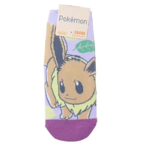 ポケットモンスター 女性用靴下 レディースソックス イーブイ リーフ ポケモン キャラクター グッズ メール便可