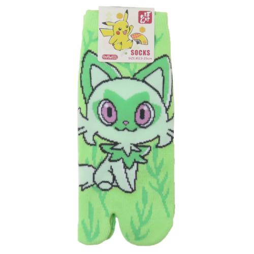 ポケットモンスター 女性用靴下 足袋ソックス ニャオハ モダン ポケモン キャラクター グッズ メール便可
