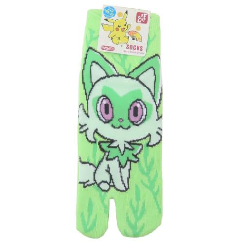 ポケットモンスター 男性用靴下 足袋ソックス ニャオハ モダン ラージ ポケモン キャラクター グッズ メール便可