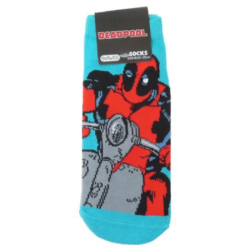 デッドプール 女性用靴下 レディースソックス バイク MARVEL キャラクター グッズ メール便可