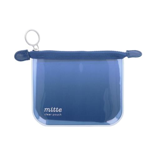 mitte ミッテ ミニポーチ クリアポーチミニ フラット midnight シンプル グッズ メール便可