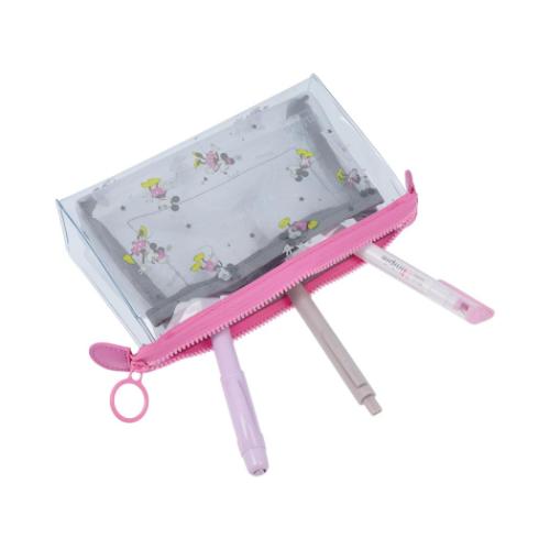 ミッキーマウス ペンケース クリアポーチ mitte マチ ディズニー キャラクター グッズ