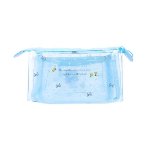 スヌーピー ペンケース クリアポーチ mitte マチ A ピーナッツ キャラクター グッズ